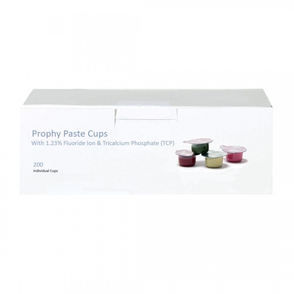 House Brand Prophy Paste Cups with 1.23% Fluoride & TCP 200/Bx