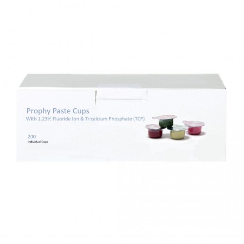 House Brand Prophy Paste Cups with 1.23% Fluoride & TCP 200/Bx