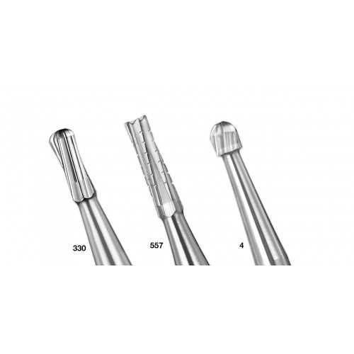 Safco carbide 1 single use #1557 fg round end cross cut fissure 25/pack
