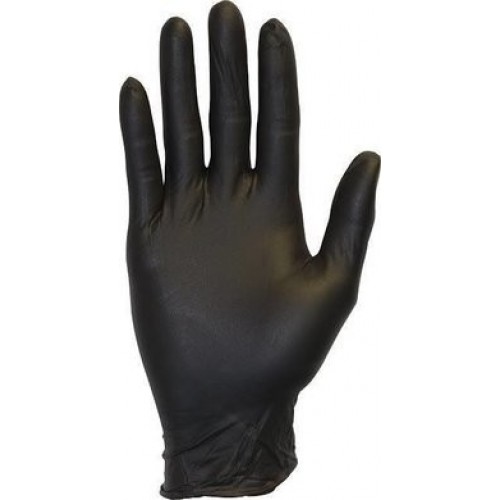 Black Nitrile Exam Powder Free Gloves - 100pcs / box0