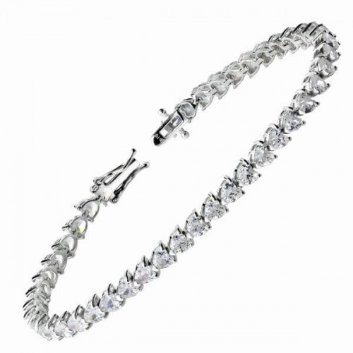 Diamond Tennis Bracelets Assorted - 36/pk