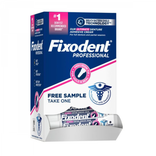 Fixodent Prof Ultimate Denture Adhesive Cream 0.35oz Tube 50/Case