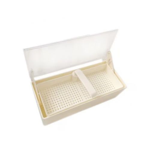 White Germicide Tray w/Clear Lid (ea)