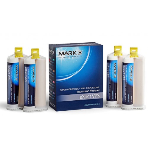 eXact VPS Impression Material Monophase Fast Set 50ml. Cartridges 4/bx. - MARK3®