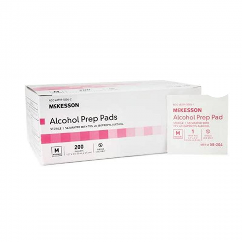 Isopropyl Alcohol Prep Pads 200/Bx