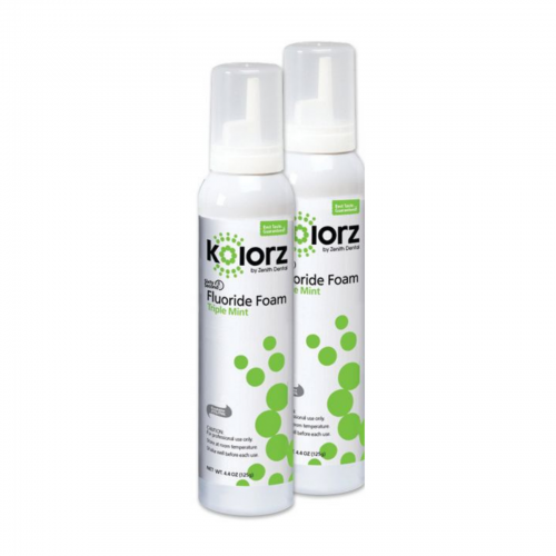 Kolorz Fluoride Foam Triple Mint 4.4oz 2/Pk