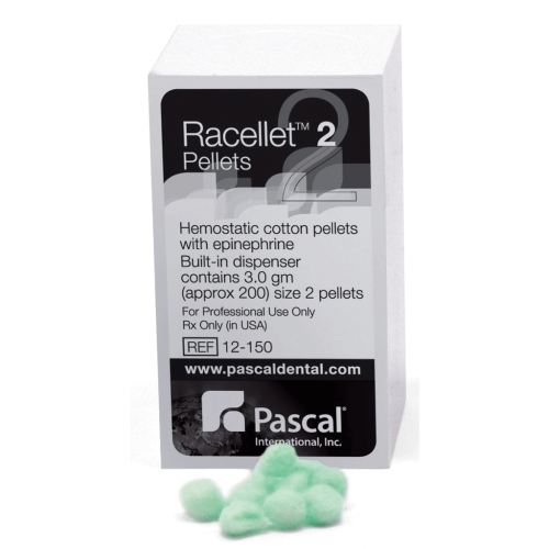 Racellets Hemostatic Pellets #3 w/EPI 350/Box