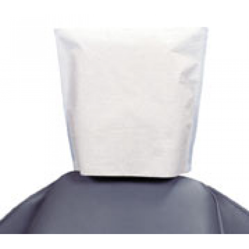 Headrest Cover Paper/Poly 10x10 White 500/Cs