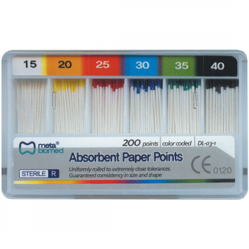 Absorbent Paper Points Cell 200/Pk Medium