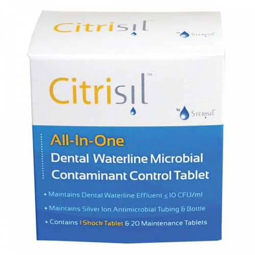 Citrisil Dental Waterline Cleaner 50 tabs/box white for 1 liter bottle