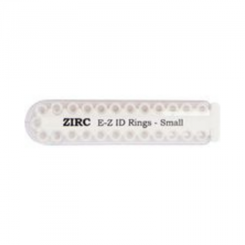 EZ-ID Instrument Rings Small White 25/Pk