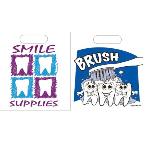 Small "Smile Supplies" Patient Bags 7.5 x 9" 250/Pk