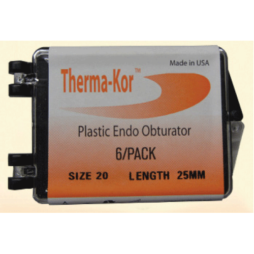 Therma-Kor Plastic Obturator 25mm 6/Pk #40