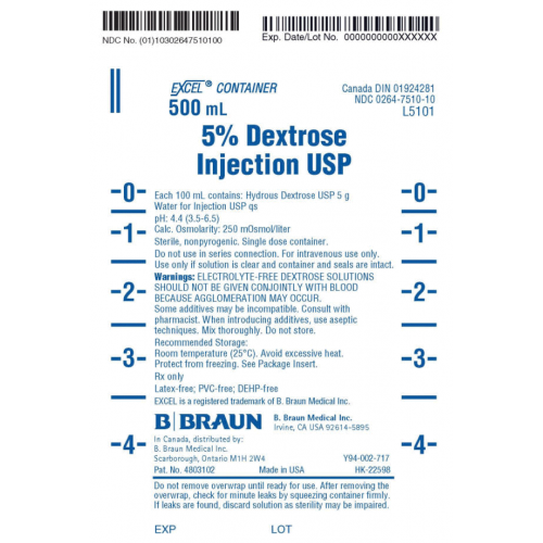 5% Dextrose Injection 500ml