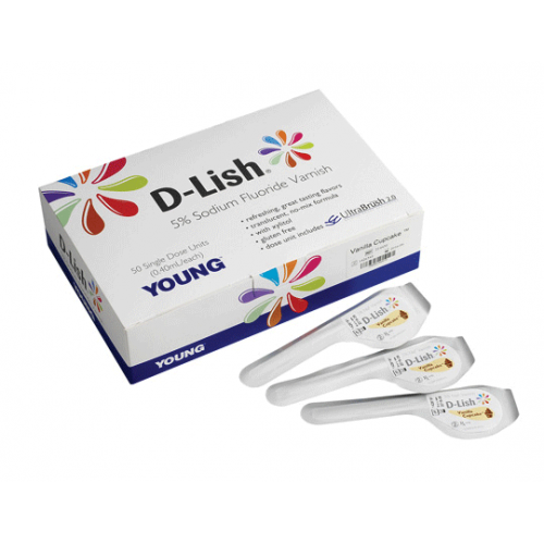 D-Lish 5% Fluoride Varnish Assorted 50/Bx