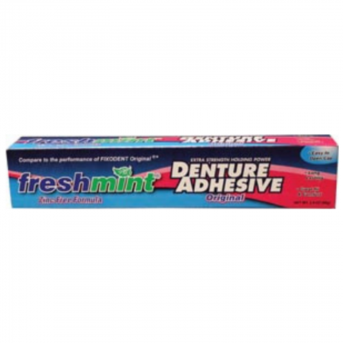 Denture Adhesive Freshmint 2.4oz 12/Box