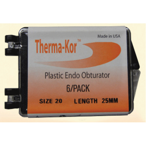 Therma-Kor Plastic Obturator 25mm 6/Pk #25