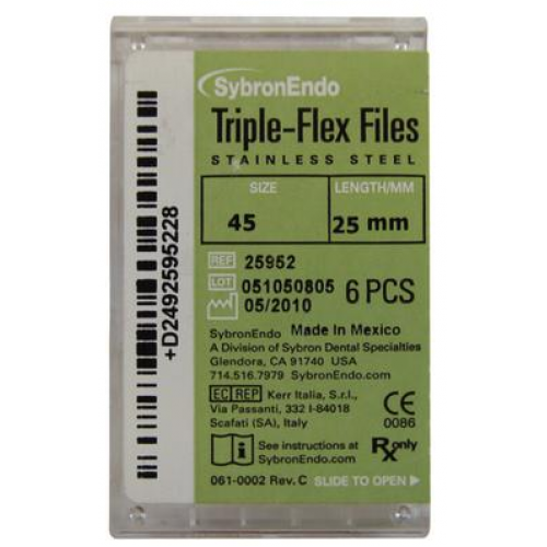 Triple Flex Files #45 25mm 6/Pk