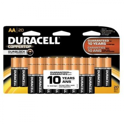 Duracell Coppertop Size AA 20/Pk