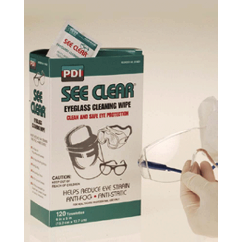 See Clear Eye Glass Cleaning Wipes 120/bx
