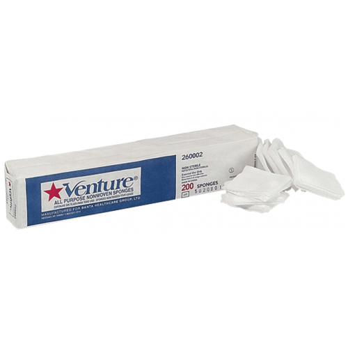 Venture Non-woven Sponges N/S 4x4 4-Ply 2000/Case