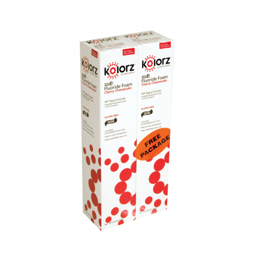 Kolorz Fluoride Foam Cherry Cheesecake 4.4oz 2/Pk