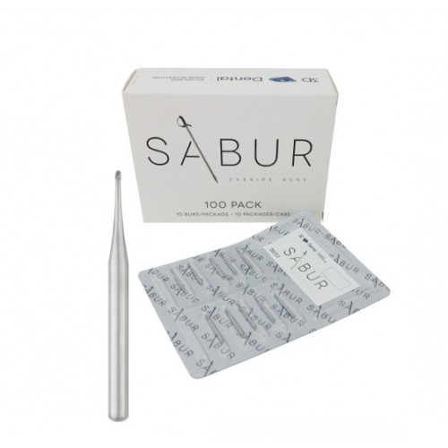 SABUR Carbide Burs FG #1/4 10/Pk