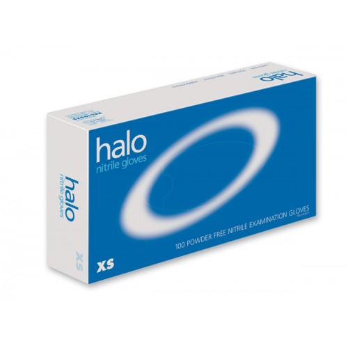 Halo Nitrile Exam Gloves (Case of 10 boxes)