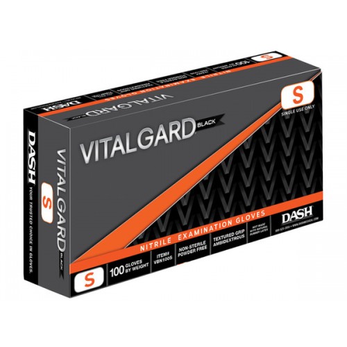 VitalGard® Black Nitrile (Case) Palm: 3.9 Mil | Finger: 4.7 Mil