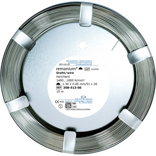 Remanium® Wire On Coils, Half Round, Hard