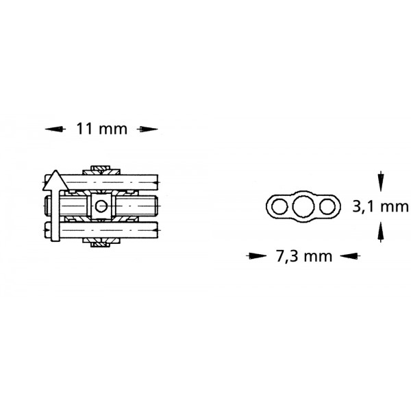 Expansion Screw, Stainless Steel - 1 piece