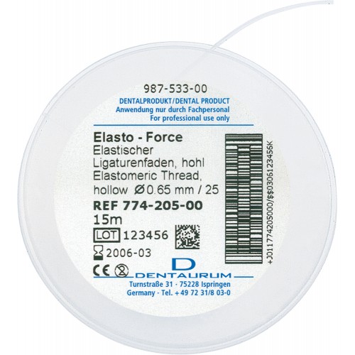 Elasto-Force Elastic Ligature Thread, Ø 0.65 Mm - 1 piece