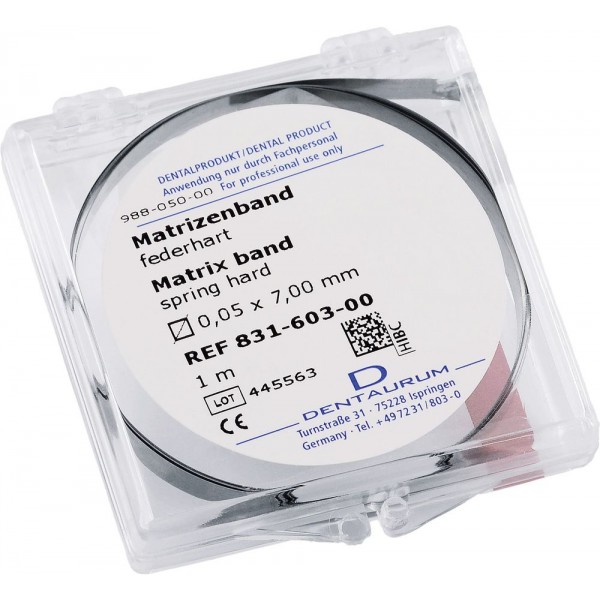 Matrix Band On Rolls, Hard Spring - Length 1 M - 1 piece