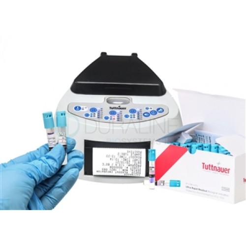 Tuttnauer MiniBio Auto-Reader and 1 Box of Steam Ultra-Rapid Biological Indicators