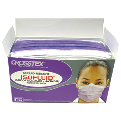 Crosstex® Isofluid® Lavender Earloop Face Masks 50Pk