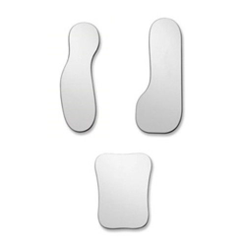 Set Of 3 Stainless Steel Mirrors