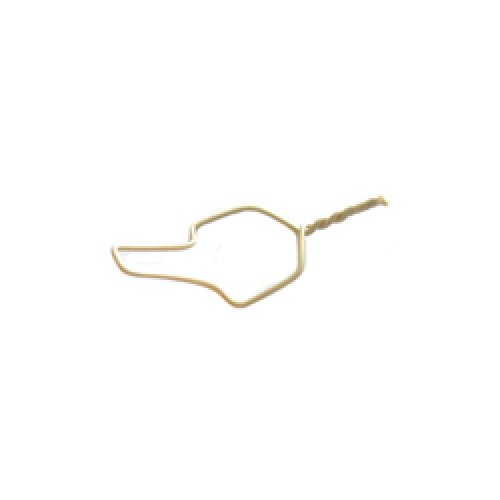 SS Short Ligature Ties .012 Tooth-Colored 500Pk