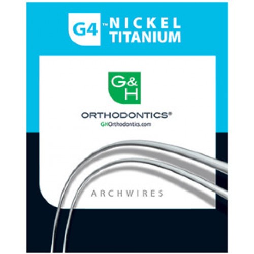 G4 Nickel Titanium Arch Wire - Europa Form (I & II), Rectangular Dimpled (25/pk)