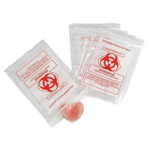 Biohazardous Pouch Bag – 5"x8" – (100)
