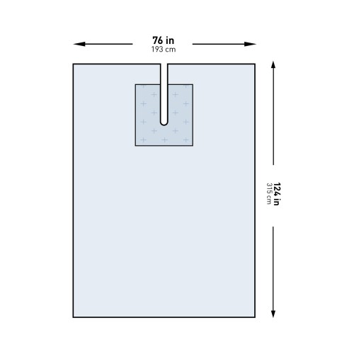 EENT Drape McKesson EENT Split Drape 76 W X 124 L Inch Sterile