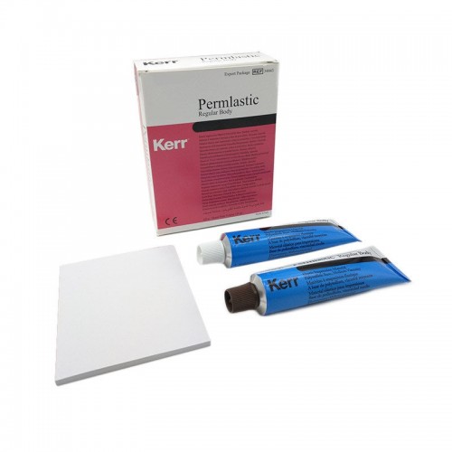 Kerr Permlastic Regular Body STD Impression Material Kit Tubes & Mixing Pad