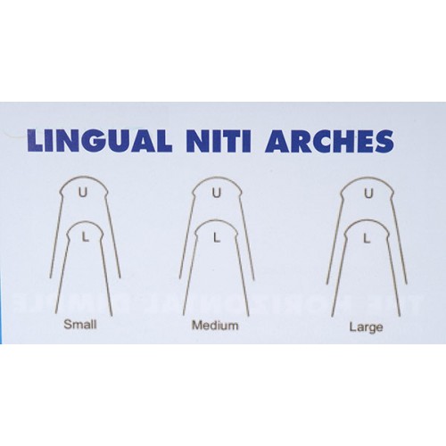 Rectangular - Mushroom Lingual Arch Superelastic, 10/pk