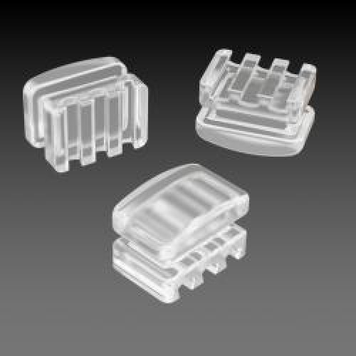 Clear Bonding Buttons - Rectangular 10pk