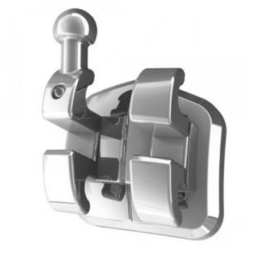 Ultra Series Low Profile Hypoallergenic Orthodontic Metal Brackets | Upper/Lower 5-5 [Case of 20]