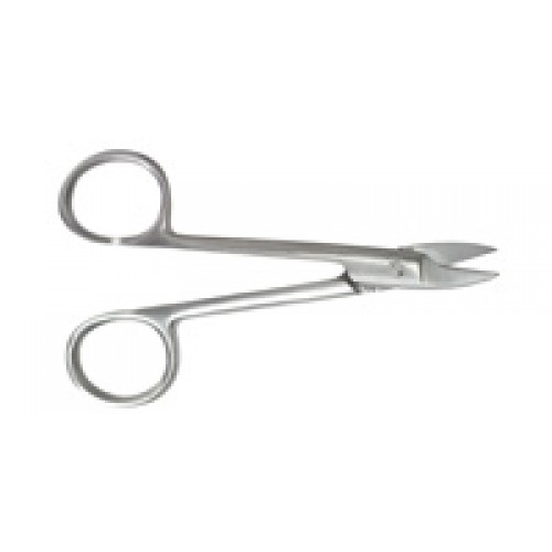 #087-S - Crown Scissors Straight Serrated