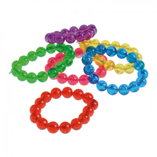 Colorful Bead Bracelets - 36 assorted/pk