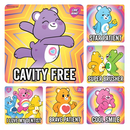 Care Bears Dental Stickers 100/roll