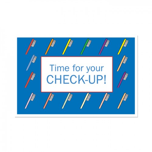 Time For A Check-Up Postcard 4-Up - 200/pk