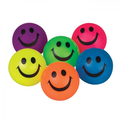 55mm Smiley Face Comet Ball Assorted Colors /dozen