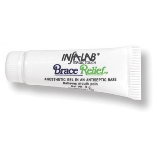INFA-LAB Brace Relief Gel, 3g tubes (12 ct)